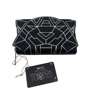 Loungefly Disney Marvel Black Panther Wakanda Forever Zip Around Black Wallet